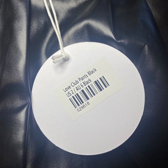 NWT Princess Polly Love Club High Waist Faux Leather Pants - Picture 4 of 8